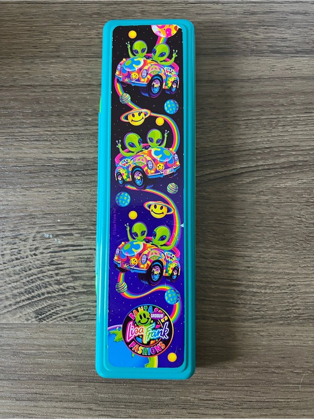 Lisa Frank vintage alien zoomer and zorbit pencil case